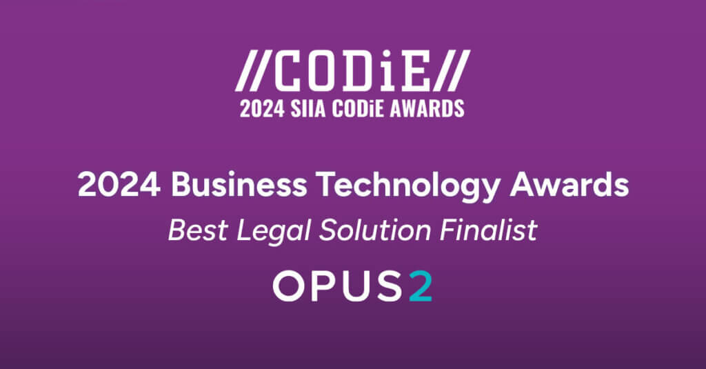 CODiE awards Opus 2