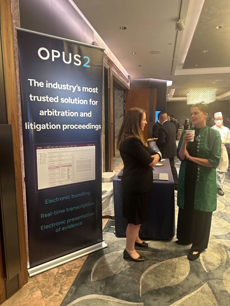 Opus 2 Booth at Hong Kong Arbitration Week