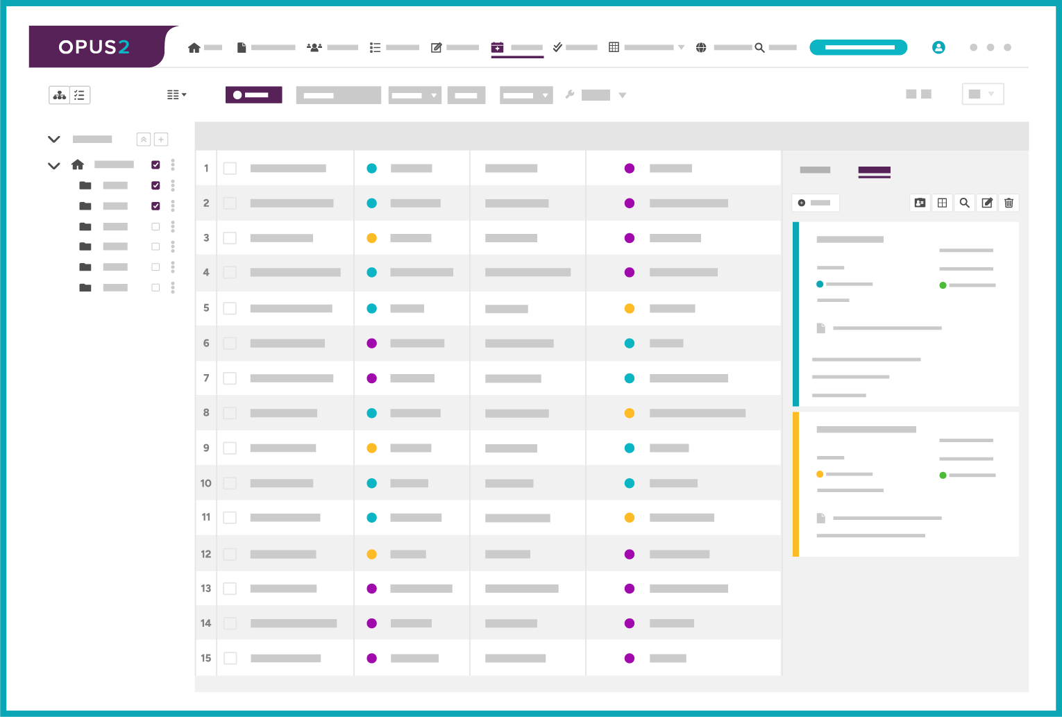 Procedural timetables